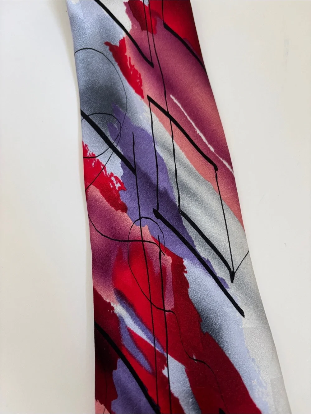 J Garcia Lady With Elsborate Headdress & Geko Limited Collection Silk Neck Tie